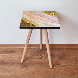 Hanah Home Mesa Auxiliar Shp113 - Gold